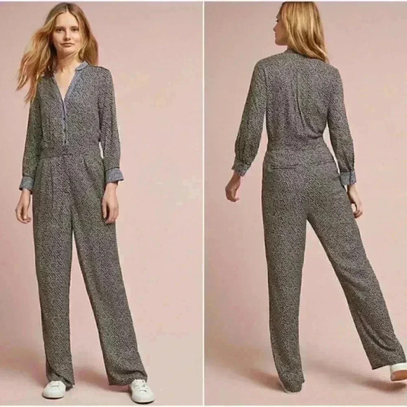 Anthropologie Ett Twa Christine Silken Jumpsuit - Picture 1 of 7